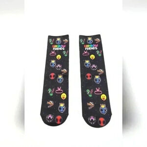 Rainbow Friends cartoon socks one size NEW